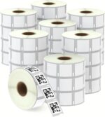 BETCKEY - Compatible DYMO 30332 (1" x 1") Square Multipurpose Labels - Compatible with DYMO Labelwriter 450, 4XL & Zebra Desktop Printers [28 Rolls/21000 Labels] - Image 2