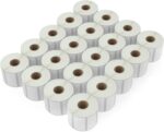BETCKEY - Compatible DYMO 30334 (2-1/4" x 1-1/4") Multipurpose Barcode Labels, Perforated, Compatible with DYMO Labelwriter 450, 4XL, NOT Fit 550 & 5XL [20 Rolls/20000 Labels] - Image 2