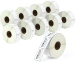 BETCKEY - Compatible DYMO 30347 (1" x 1-1/2") Book Spine Labels - Compatible with DYMO Labelwriter 450, 4XL, NOT FIT 550 & 5XL [10 Rolls/7500 Labels] - Image 2