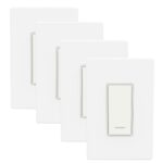 BN-LINK Smart Light Switch with Timer Function, Single Pole, 2.4GHz Wi-Fi in-Wall Switch, Neutral Wire Required, Compatible with Alexa and Google Assistant, No Hub Required, White(4 Pack) - Image 2