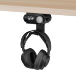BRAINWAVZ Under Desk Headphone Hanger Stand for Steelseries Arctis Nova Pro Wireless Headsets with Dock for The Wireless Base Station (HPS02) - Image 2