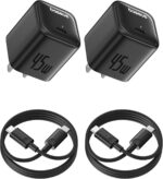 Baseus 45W USB C Charger Block, 2 Pack PPS Fast Charger Type C with USB-C Cable for iPhone 16/15 Series, iPad, Galaxy S24 Ultra and More Series - Image 2