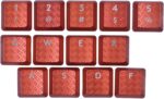 BestParts 13 Keys Texture Tactility Backlit Keycaps Replacement for Logitech G813/G815/G913/G915 TKL RGB Mechanical Gaming Keyboard (4 Colors QWERASDF + Number Keys) (Red) - Image 2