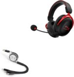 BoxWave Cable Compatible with HyperX Cloud II Wireless - AllCharge miniSync, Retractable, Portable USB Cable - Jet Black - Image 2