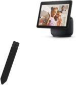 BoxWave Stylus Pouch Compatible with Amazon Echo Show 10 (3rd Gen 2020) - Stylus PortaPouch, Pen Stylii Holder Carrier Portable Self-Adhesive - Jet Black - Image 2
