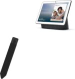 BoxWave Stylus Pouch Compatible with Google Nest Hub Max Smart Display - Stylus PortaPouch, Pen Stylii Holder Carrier Portable Self-Adhesive - Jet Black - Image 2