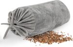 Buckwheat Pillow 100% Organic, Cervical Support for Neck, Breathable for a Cool Sleep, Velvet Fabric, Removable Washable, Couch Pillow 15x36cm - Image 2