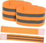 Bulk Reflective Armbands 4pcs Red Wristbands for Events Reflective Tape - Image 2