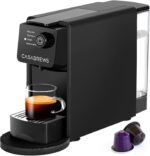 CASABREWS CM7036E Single Serve Espresso Machine for Nespresso Original Pods, 20 Bar Small K-Cup Coffee Maker with 4 Modes and 21 oz Removable Water Tank, Capsule Espresso Maker for Home/Office, Black - Image 2