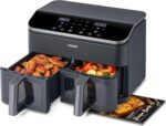 COSORI 9Qt 10-in-1 Dual Air Fryer, Fresh Balanced Meals for Family and Children with Double Baskets, Sync Cook & Finish to Bake, Roast, Reheat, Broil & 130 Recipes for Easy Cooking, Dishwasher Safe - Image 2