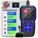 CR720 OBD2 Scanner Battery Tester 2 In 1, OBD2 Scanner Diagnostic Tool For Car Check Engine Light Code Reader Scan Tool & 6V 12V Battery Charging Component Test EVAP Live Data For All OBDII Cars - Image 2