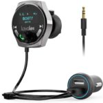 Car Bluetooth Aux Receiver, [ Enhanced Mic & LED Display &Noise Cancellation], Bluetooth 5.3 AUX Car Kit Adapter, Wireless Audio Receiver for Hands-Free Calls (Telphone Number& Lyrics Display) - Image 2