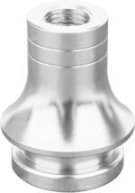 Car Shift Knob Boot Retainer, M12×1.25 Durable Aluminum Shift Boot Retainer Stick Shift Knob Adapter, Waterproof Rust-Proof Metal Manual Car Gear Shifter Lever Adapter Accessories (Silver) - Image 2