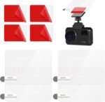 Car Windshield Electrostatic Film and Double-Sided Sticker Adhesive Pad for Mounting Dash Cam Reflective Clear Static Cling Window Stickers,Scratch-Proof & Residue-Free Car Shield Decal (6x8cm) - Image 2