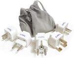 Ceptics Adapter Plug Set for World Wide International Travel Use - Grounded Safe - Works with Cell Phones, Chargers, Batteries, Camera, and More - Image 2