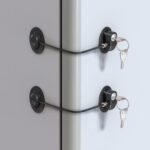 Child Safety Lock for Refrigerator, Cabinet, Drawer, Freezer & Door with 4 Extra Strong Adhesives - Black by HavenHause (Pack of 2) - Image 2