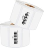 Compatible DYMO 30334 2-1/4" x 1-1/4" Multipurpose Barcode/FNSKU Labels, Compatible with DYMO Labelwriter 450, 4XL, Rollo & Zebra Desktop Printers, Perforated, 2 Rolls/2,000 Labels - Image 2