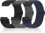 Compatible with 16mm 18mm 19mm 20mm 22mm Watch Bands Quick Release Replacement Wristband,Adjustable Stretchy Nylon Solo Loop Straps Fabric Braided Sport Elastic Bands for Men Women - Image 2