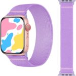 Compatible with Kids Apple Watch Band, Stretchy Solo Loop Nylon Strap for Boys Girls, Compatible with iWatch Series 9/8/7/6/5/4/3/2/1/SE - Image 2
