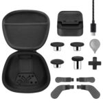 Complete Component Pack for Xbox Elite Controller Series 2 - Accessories Includes 1 Carrying Case, 1 Charging Dock, 1 Charger Cable, 4 Thumbsticks, 4 Paddles and 1 Adjustment Tool(BLACK) - Image 2