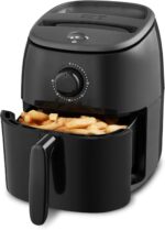 DASH Tasti-Crisp™ Electric Air Fryer Oven, 2.6 Qt., Black – Compact Air Fryer for Healthier Food in Minutes, Ideal for Small Spaces - Auto Shut Off, Analog, 1000-Watt - Image 2