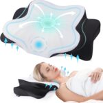 DONAMA Cervical Pillow for Neck and Shoulder,Contour Memory Foam Pillow,Ergonomic Neck Support Pillow for Side Back Stomach Sleepers with Pillowcase - Image 2