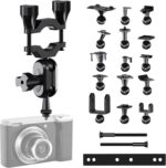 Dash Cam Mount, Rearview Mirror Bracket Installation Kit, for Rove APEMAN CHORTAU VANTRUE Crosstour Old Shark GoPro Roav YI Z-Edge KDLINKS Falcon Zero Peztio and Most Dashcam DVR GPS,16 Connectors - Image 2