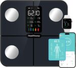 Digital Smart Body Weight Scale - Large Display Bathroom Fat Loss Scales High Accurate 15 Health Indicators Analyzer Fit Weighing Scale for BMI Heart Rate Home Gym Workout - Image 2
