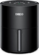 Dreo Air Fryer - 100℉ to 450℉, 4 Quart Hot Oven Cooker with 50 Recipes, 9 Cooking Functions on Easy Touch Screen, Preheat, Shake Reminder, 9-in-1 Digital Airfryer, Black, 4L (DR-KAF002) - Image 2