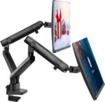 Dual Monitor Stand, Dual Monitor Arm, Dual Monitor Mount vesa Mount, up to 32 inch Monitor Desk Mount, soporte Monitor arms & Monitor Stands for 2 Monitors, Dual Monitor Riser Stand - Image 2