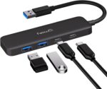 Dual USB C USB A 3.0 Hub: USB Hub 4 Ports with 2* USB-C 3.0 and 2* USB-A 3.0, Ultra Slim Portable USB Splitter Adapter for Laptop, PS4, Flash Drive, HDD, Xbox, Printer, Mouse, Keyboard, Computer - Image 2
