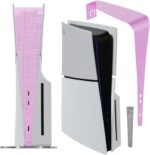Dust Cover Net for PS5 Slim Console (Short Version), New PS5 Slim Heatsink Barrier Pets Hair Anti-dust Cover Dustproof for PlayStation 5 Slim Optical Drive/Digital Version Accessories.(Pink) - Image 2