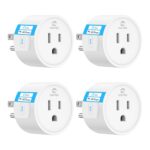 EIGHTREE Smart Plug, Smart Plugs That Work with Alexa and Google Home, Compatible with SmartThings, Smart Outlet with WiFi Remote Control and Timer Function, 2.4GHz Wi-Fi Only, 4 Packs - Image 2