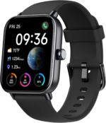 ENOMIR Smart Watch for Men Women, Alexa Built-in Fitness Tracker with Call Function&1.8" HD Touchscreen, 5ATM Waterproof Heart Rate/Sleep/SpO2 Monitor, 100+ Sport Modes, iOS Android Compatible, Black - Image 2