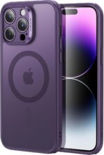 ESR for iPhone 14 Pro case, Translucent Matte Case, Compatible with MagSafe, Military-Grade Protection, Classic Series, Frosted Purple - Image 2