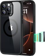 ESR for iPhone 16 Pro Case, Compatible with MagSafe, Shockproof Military-Grade Protection, Magnetic Phone Case for iPhone 16 Pro, Classic Hybrid Case (HaloLock), Clear Black - Image 2