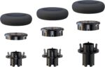 EXknight Controller Freaks for DualSense Edge, Height Adjustable Sticks for PS5 Pro Controller, 1 Low Rise(2 Heights), 1 Mid Rise(4 Heights), 1 High Rise(4 Heights) - Image 2