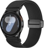 Easuny Elastic Magnetic Bands for Samsung Galaxy Watch 7 6 5 4 FE 40mm 44mm/Galaxy Watch 6 4 Classic 42mm 46mm 43mm 47mm/Galaxy 5 Pro 45mm Band/Active 2, 20mm Adjustable Nylon Sport Strap Men Women - Image 2