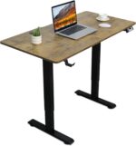 Electric Standing Desk, Adjustable Height Stand up Desk, Sit Stand Home Office Desk (Rustic, 40 inch) - Image 2