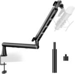 Emart Low Profile Mic Arm, Microphone Boom Arm Stand with Desk Mount, Podcast Streaming Gaming Mike Desktop Holder for Shure sm7b mv7 Blue Yeti Fifine Am8 - Image 2