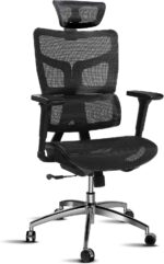 Ergonomic Mesh Office Chair, Office Chair with Advanced Adjustable 4D Headrest & Armrest, Lumbar Support for Long Hours, High-Back Computer Chair with Tilt Function, 5-Year Warranty,Black - Image 2