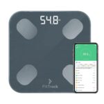 FitTrack Dara Smart BMI Digital Scale - Measure Weight and Body Fat - Most Accurate Bluetooth Glass Bathroom Scale (Black) - Image 2