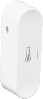 Fockety for Tuya Zigbee Temperature Humidity Sensor, Smart Wireless Temperature Humidity Monitor with App Alert, USB/Battery Powered Indoor Thermometer Hygrometer for Home, Office - Image 2