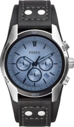 Fossil Men's Coachman Quartz Stainless Steel and Leather Chronograph Watch - Image 2