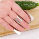 GEMOX Stainless Steel Finger Guard for Slicing - Cutting Protector to Avoid Accidents when Chopping and Kitchen Safe Chop Cut Tool - Image 2