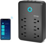 GHome Smart Plug Outlet Extender, USB Wall Charger with 3 Individual Smart Outlets and 3 Smart USB Ports, Works with Alexa Google Home, Surge Protector Plug Extender for APP Control,15A/1800W - Image 2