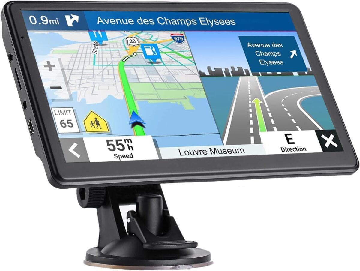 GPS Navigation 7 inch Touch Screen 256-16GB, for Car Trucks RV, 2025 Maps (Free Lifetime Updates), GPS Commercial Drivers Semi Trucker Navigation System,Spoken Turn-by-Turn Directions - Image 2