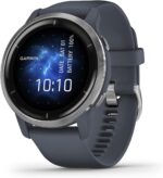 Garmin 010-02430-00 Venu 2, GPS Smartwatch, Advanced Health Monitoring, Fitness Features, Silver Bezel with GraniteBlue Case and Silicone Band - Image 2