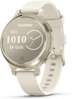 Garmin Lily® 2 Active, Small and Stylish Smartwatch, Built-in GPS, Hidden Display, Patterned Lens, Up to 9 Days Battery Life, Lunar Gold with Bone Silicone Band - Image 2