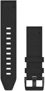 Garmin QuickFit 22 Watch Band - Black Leather - Image 2